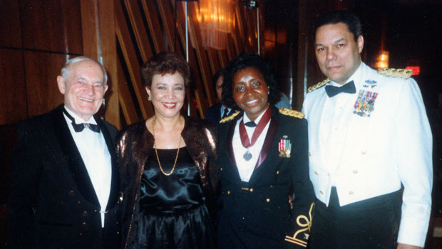 Clara with Ret. Gen. Colin Powell